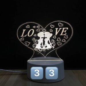 3D illusion LED night light